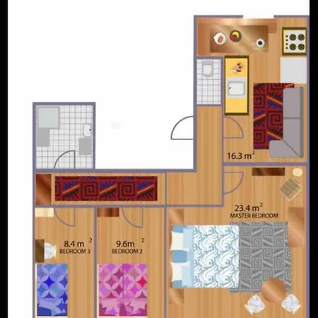 Central Sunny Quiet 3 Bedroom Apartment Salzburg